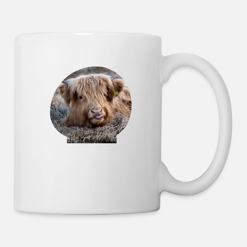 Highland Rind - Tasse - Weiß