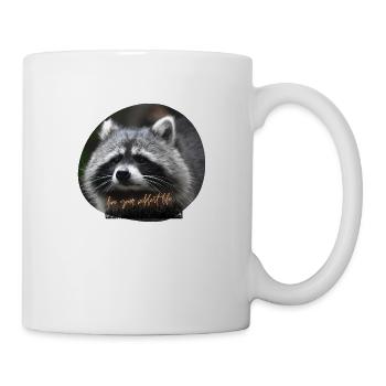 Amour du raton laveur - Mug blanc - blanc - Droite
