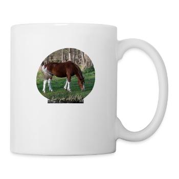 Les chevaux aiment - Mug blanc - blanc - Droite
