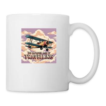 une affiche de voyage de style vintage illustrati T25n - Mug blanc - blanc - Droite