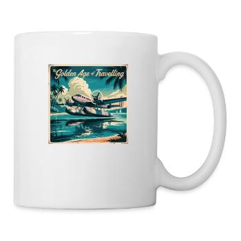 The golden Age of Travelling with a float plane - Tasse - Weiß - Rechts