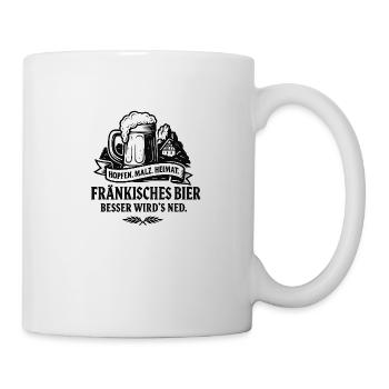 Fränkisches Bier - Tasse - Weiß - Rechts