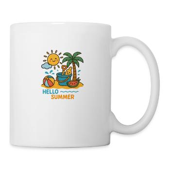 Hello Summer - off to the beach - Mug - white - Right