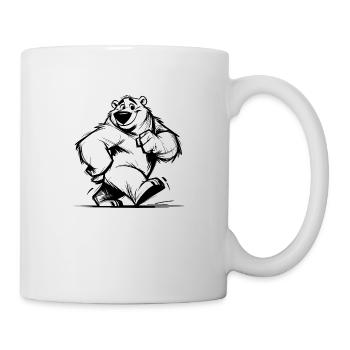 Cuddly bear a star in the children's room - Mug - white - Right