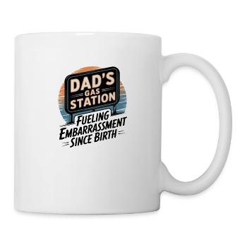 Dad's Gas Station - Tasse - Weiß - Rechts