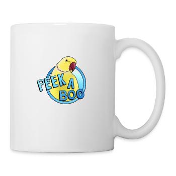 yellow collared parakeet "Peek-a-boo" - Mug - white - Right