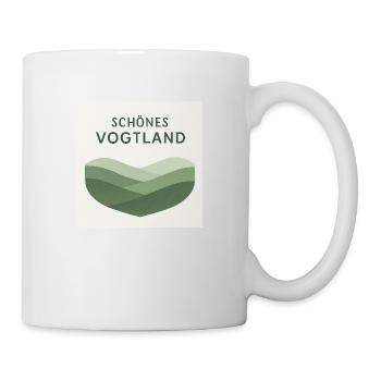 Schönes Vogtland – Naturverbundenes T-Shirt Design - Tasse - Weiß - Rechts