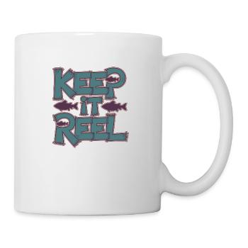 Gardez-le en bobine - Mug blanc - blanc - Droite
