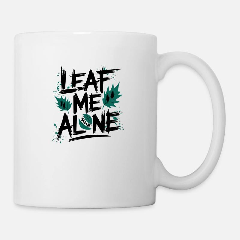 Leaf Me Alone - Mug - white