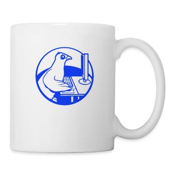 Pigeon Works Office Computer Keyboard Mouse Gamer - Mug - white - Right