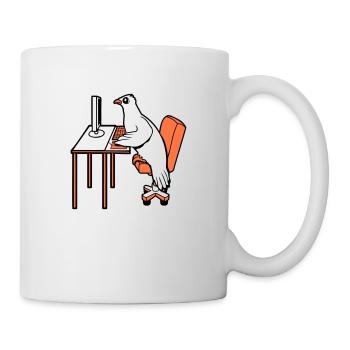 Pigeon Works Office Computer Keyboard Mouse Gamer - Mug - white - Right