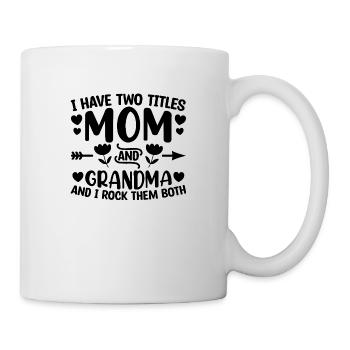 Mutter Oma lustiger Spruch - Tasse - Weiß - Rechts