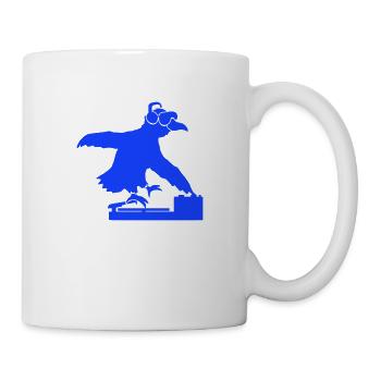 Raven DJ Club Musique Écoute Lunettes de soleil Casque - Mug blanc - blanc - Droite