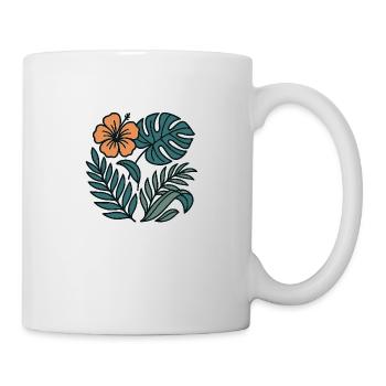 Aloha Flora - Tasse - Weiß - Rechts