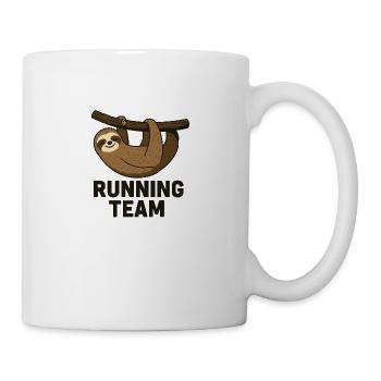 Running Team Sloth Funny Cartoon - Mug - white - Right