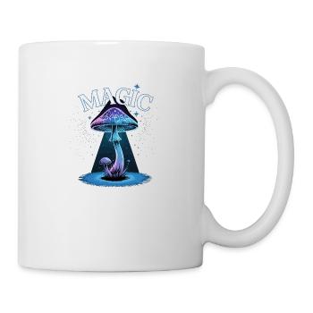 Magischer Pilz im Sternenlicht - Tasse - Weiß - Rechts