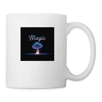 Magischer Pilz im Sternenlicht - Tasse - Weiß - Rechts
