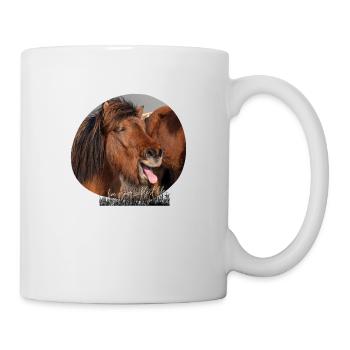 Fun-Shirt Pferd - Tasse - Weiß - Rechts