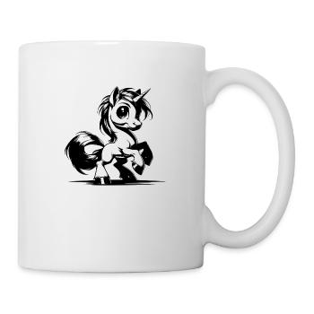 Unicorn mode on today – cuteness activated - Mug - white - Right