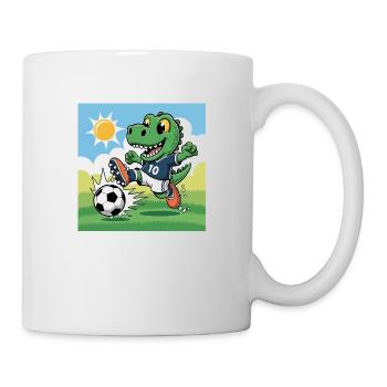 Dino Football - Mug blanc - blanc - Droite