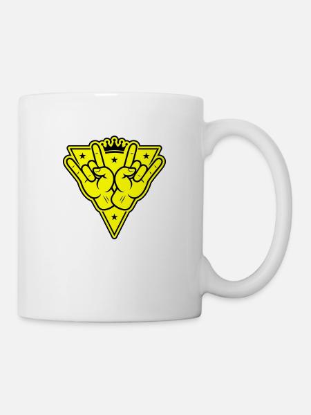 Hand Party Zeichen - Tasse - Weiß