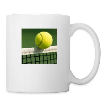 Tennis - the ball goes over the net - Mug - white - Right