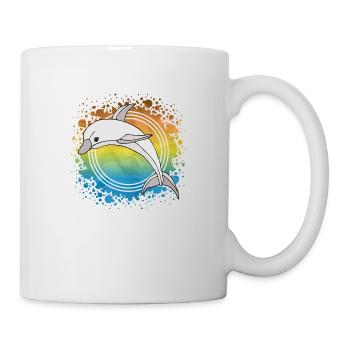 Delfin - Tasse - Weiß - Rechts