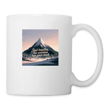 Just Breath – Universe Has Your Back - Mug - white - Right