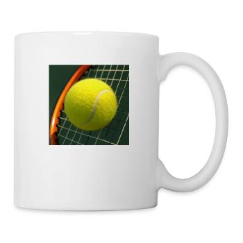 Raquette de tennis et balle de tennis - Mug blanc - blanc - Droite