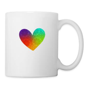 Herz heart Liebe - Tasse - Weiß - Rechts