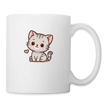 Little Cat – Purring & Cute - Mug - white - Right