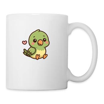 Kleiner Papagei – bunt & bezaubernd - Tasse - Weiß - Rechts