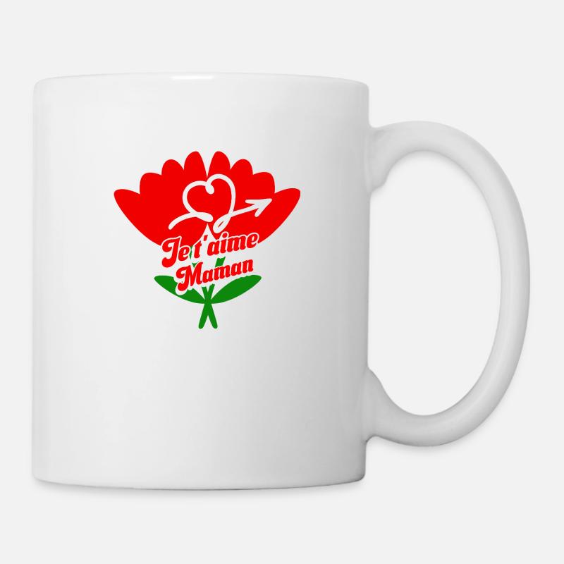 Ich liebe dich Mama Muttertag - Tasse - Weiß
