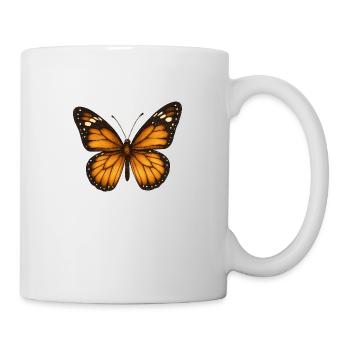 Monarch butterflies – delicate & majestic - Mug - white - Right