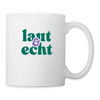 laut & echt - Tasse - Weiß - Rechts