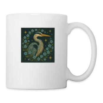 Grand Héron - Mug blanc - blanc - Droite