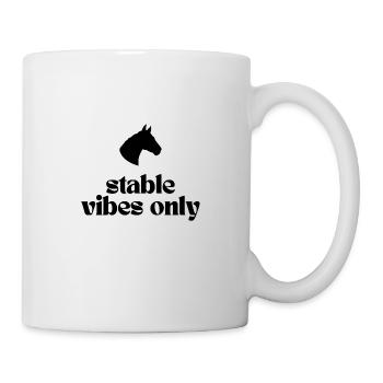 Stable Vibes Only - Design für alle Pferdefans! - Tasse - Weiß - Rechts