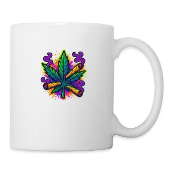 Trippy Leaf - Tasse - Weiß - Rechts