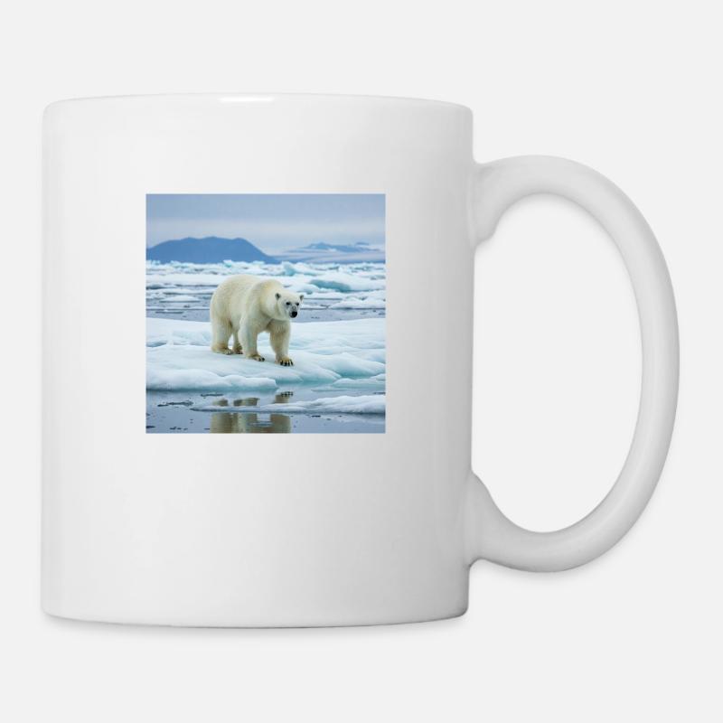 L’ours polaire à la maison - Mug blanc - blanc
