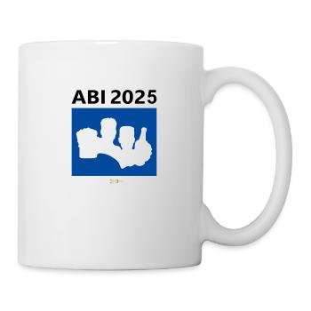 Bier Liga Logo ABI 2025 Blau 2 - Tasse - Weiß - Rechts