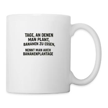 Bananenplantage - Tasse - Weiß - Rechts