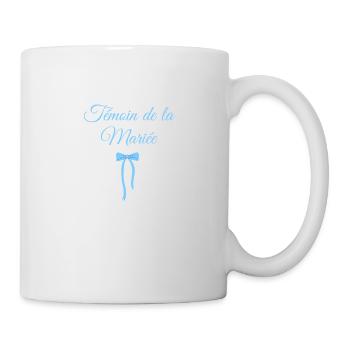 Bride's Witness Blue Bow - Mug - white - Right