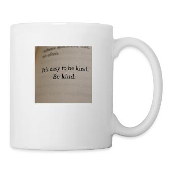 Seite im Buch - Es ist leicht, freundlich zu sein - Tasse - Weiß - Rechts