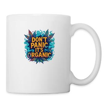Don‘t panic - Tasse - Weiß - Rechts