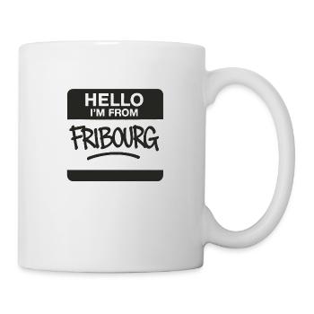 Fribourg Graffiti Sticker - Tasse - Weiß - Rechts