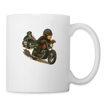 Verfolgungsjagd - Tasse - Weiß - Rechts