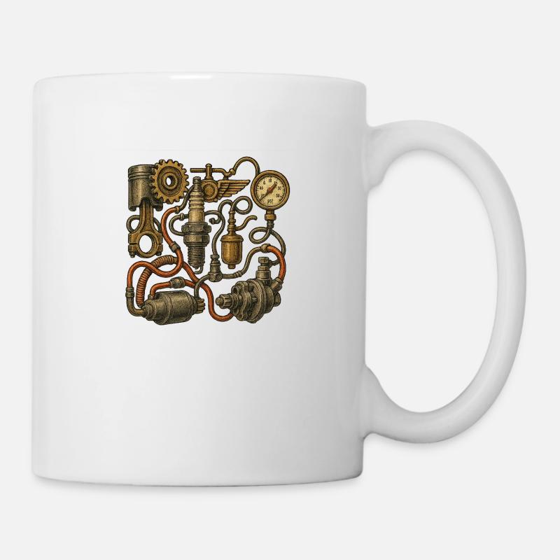 Car Art - Tasse - Weiß