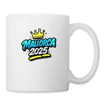 Mallorca 2025 Krone - Tasse - Weiß - Rechts
