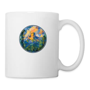 Cubist mountain landscape - Mug - white - Right