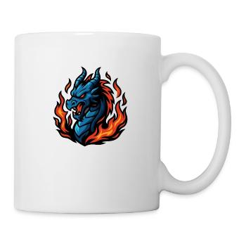 Dragon – Blaze Fury | Urban Zodiac Mascot - Mug - white - Right